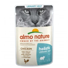 Almo Nature Holistic Urinary Help - консервы Альмо Натюр с курицей для профилактики МКБ у кошек,пауч