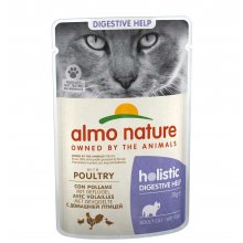 Almo Nature Holistic Digestive Help - консервы Альмо Натюр с птицей для чувствительных кошек, пауч