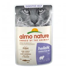 Almo Nature Holistic Digestive Help - консервы Альмо Натюр с рыбой для чувствительных кошек, пауч