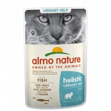 Almo Nature Holistic Urinary Help - консервы Альмо Натюр с рыбой для профилактики МКБ у кошек, пауч