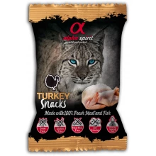 Alpha Spirit Cat Snacks Turkey - лакомство Альфа Спирит кубики с индейкой для кошек