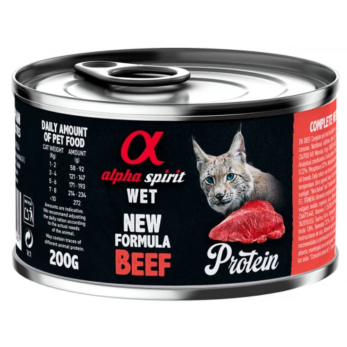 Alpha Spirit Cat Beef Protein - консервы Альфа Спирит Протеин с говядиной для кошек