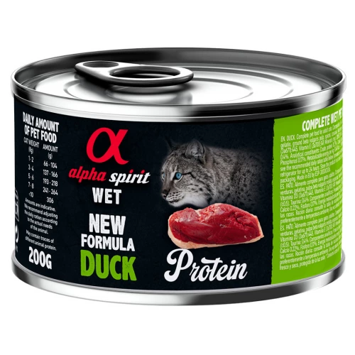 Alpha Spirit Cat Duck Protein - консервы Альфа Спирит Протеин с уткой для кошек