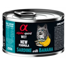 Alpha Spirit Cat Sardine with Banana - консерви Альфа Спірит із сардиною та бананом для кішок