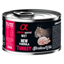 Alpha Spirit Cat Sterilized Turkey - консервы Альфа Спирит с индейкой для стерилизованных кошек