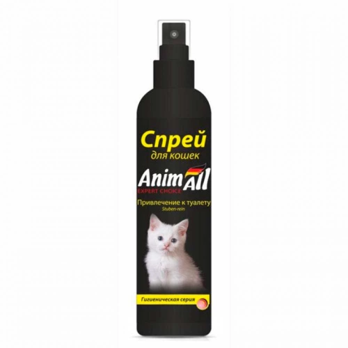 AnimAll - спрей Енімал для привчання кошенят до туалету