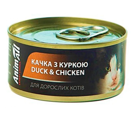 AnimAll Cat Duck and Chicken - консерви ЕнімАл з качкою та куркою для кішок
