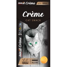 AnimAll Snack Creme - крем-снеки ЕнімАл з куркою і тунцем для кішок