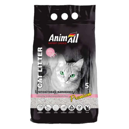 AnimAll - білий бентонітовий наповнювач ЕнімАл з ароматом дитячої пудри