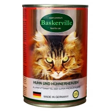 Baskerville - консерви Баскервіль для кішок, з куркою і сердечками