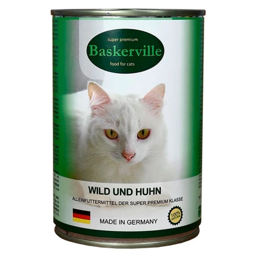 Baskerville - консерви Баскервіль для кішок, з олениною і птицею