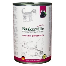 Baskerville - консервы Баскервиль с лососем и ежевикой для котят
