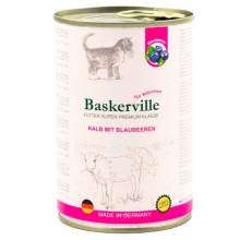 Baskerville - консервы Баскервиль с телятиной и черникой для котят
