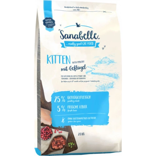Bosch Sanabelle Kitten - корм Бош Санабель для кошенят, вагітних або годуючих кішок