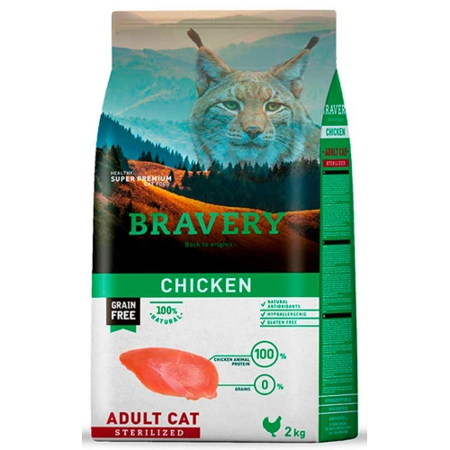 Bravery Cat Sterilized Chicken - корм Бравери с курицей для стерилизованных кошек