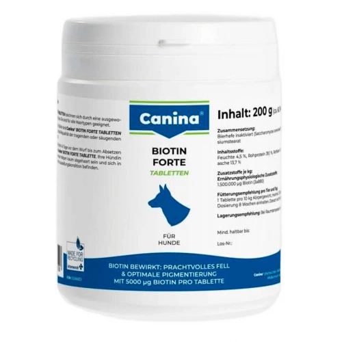 Canina Biotin Forte - Каніна Біотин форте Пивні дріжджі з біотином для собак
