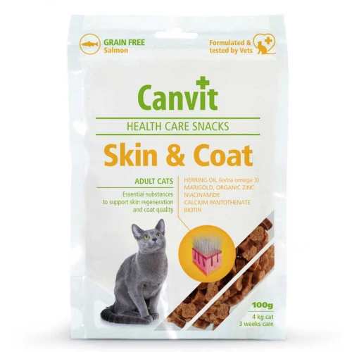 Canvit Skin and Coat - лакомство Канвит для кожи и шерсти кошек