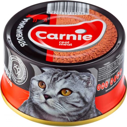 Carnie - консерви Карні м'ясний паштет з яловичиною для дорослих кішок
