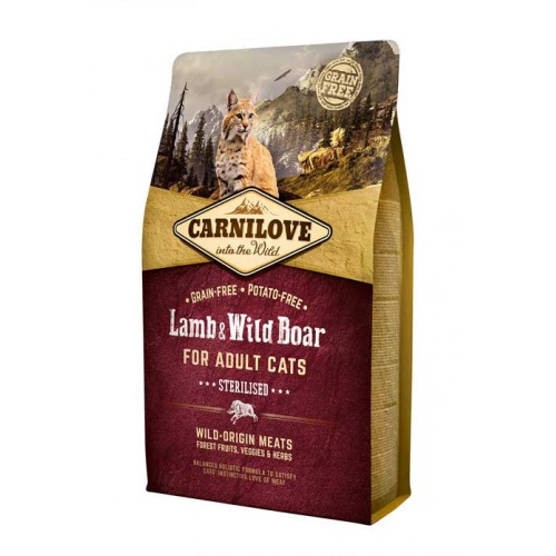 CarniLove Lamb and Wild Boar - корм Карнилав с ягненком и диким кабаном для кошек