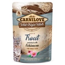 Carnilove Cat Trout Echinacea - кусочки в соусе Карнилав с форелью и эхинацеей для кошек