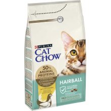 Cat Chow Hairball with Chicken - корм Кэт Чау с курицей с эффектом выведения шерсти для кошек