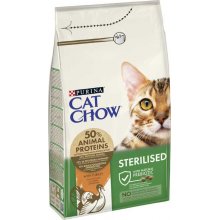 Cat Chow Sterilised with Turtey - корм Кет Чау з індичкою для стерилізованих кішок