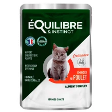 Equilibre Instinct Kitten - рагу в соусі Еквілібрі Інстинкт з куркою для кошенят, пауч