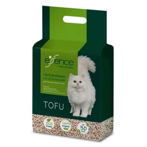 Essence Tofu - наповнювач Ессенс Тофу натуральний без аромату для котячого туалету, гранула 1,5 мм