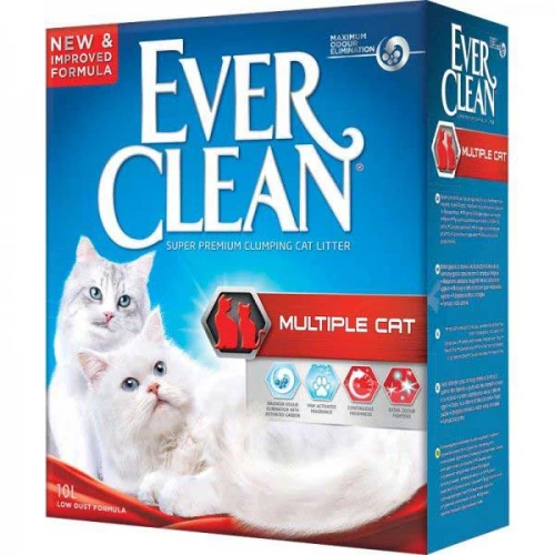 Ever Clean Multiple Cat - комкующийся наполнитель Эвер Клин Мультикет