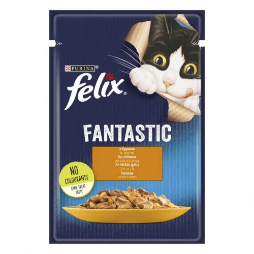 Felix Fantastic - консерви Фелікс з куркою в желе
