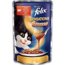 Felix Sensation - консервы Феликс с говядиной и томатами в соусе