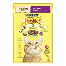 Friskies Cat - консервы Фрискас с ягненком в подливке для кошек