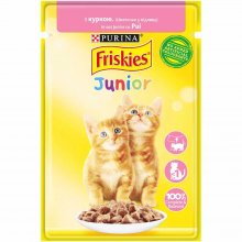 Friskies Junior - корм Фрискас с курицей в подливке для котят