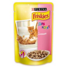 Friskies - корм Фрискас для котят с курицей и морковью в подливке