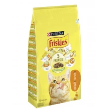 Friskies Adult Cat - сухой корм Фрискас с курицей и овощами для взрослых кошек