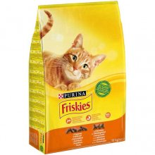 Friskies - Корм Фрискас для взрослых кошек с курицей и овощами