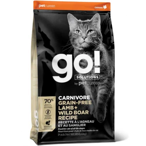 GO! Carnivore Lamb and Wild Boar - беззерновий корм Гоу! з м'ясом ягняти і дикого кабана для кішок