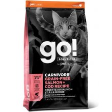 GO! Carnivore Salmon and Cod - беззерновой корм Гоу! со свежим лососем и треской для кошек