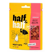 Half Half Meaty Bits Beef - ласощі Халф Халф м'ясні шматочки з яловичиною для кішок