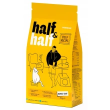 Half Half Cat Adult Beef - сухой корм Халф Халф с говядиной для взрослых кошек