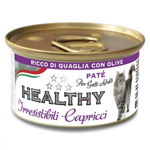 Healthy IrrCap Cat - паштет Хелфи с перепелкой и оливками для привередливых кошек