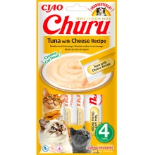 Inaba Cat Churu Tuna with Cheese - вершковий мус Інаба з тунцем і сиром для кішок