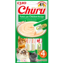 Inaba Cat Churu Tuna with Chicken - сливочный мусс Инаба c тунцом и курицей для кошек