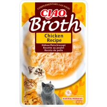 Inaba Cat Ciao Broth - тушеная курица в бульоне Инаба для кошек, пауч