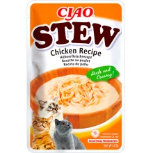Inaba Cat Ciao Stew - тушкована курка у вершковому пюре Інаба для кішок, пауч