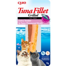 Inaba Cat Grilled - екстра ніжне філе тунця на грилі Інаба в бульйоні з тунця для кішок