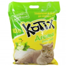 Kotix Aroma Green Apple - силікагелевий наповнювач Котікс з ароматом яблука