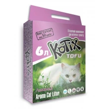 Kotix Tofu Lavander - соевый наполнитель Котикс Тофу Лаванда для кошачьего туалета