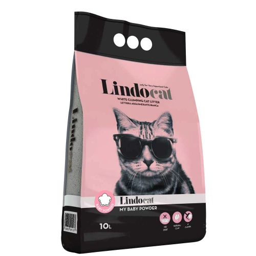 Lindocat My Baby Powder - бентонитовый наполнитель Линдокет Детская присыпка, крупная гранула