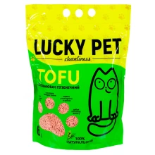 Lucky Pet Tofu - наполнитель Лаки Пет Тофу с ароматом клубники для кошачьего туалета